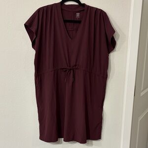 Title Nine V-Neck Dress with Drawstring Waist
